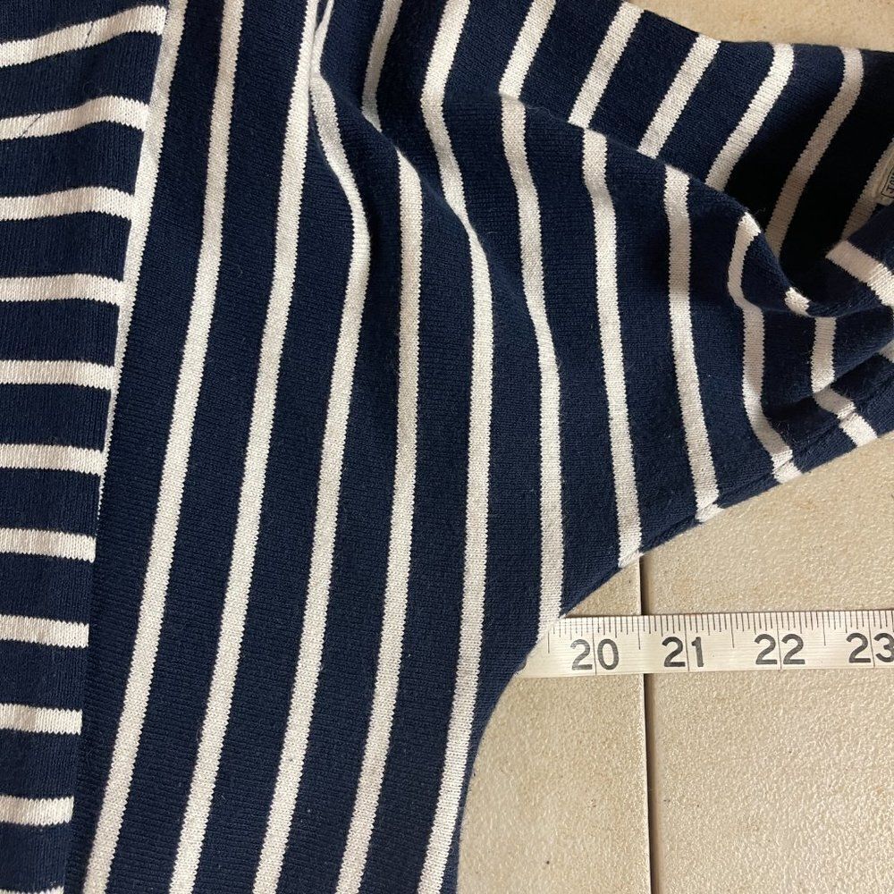 Joules Brittany Blue White Cotton Striped Dress 8 - Picture 9 of 12